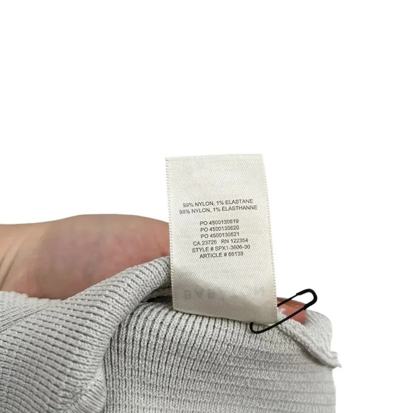 Aritzia Babaton Sculpt Knit Cropped Tank Top Squareneck‎ Gray Plus Size 1X - Picture 9 of 9